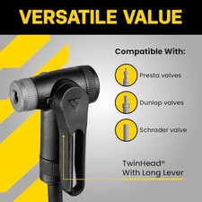 TOPEAK JOEBLOW SPORT III, HIGH PRESSURE BIKE FLOOR PUMP, 160 PSI, -