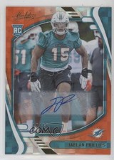 2021 Absolute Rookies Spectrum Orange Signatures 25/75 Jaelan Phillips Auto 1d4m