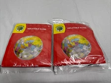 2 Teaching Tree Inflatable Globe 11.5" Age 3+. Learn World Geography new Lot