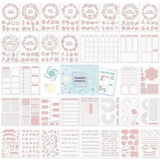 36 PCS Planner Stencils,Plastic Bullet Journals Stencils Journaling Supplies ...