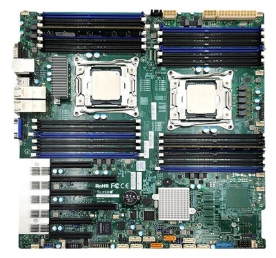 Supermicro X10DRI-T4+ LGA 2011-3 EE-ATX Motherboard w/ 2x E5-2620 V3 32GB Memory