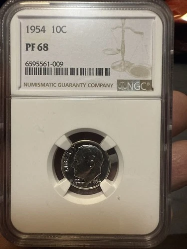 1954 Proof Roosevelt Dime NGC PF68
