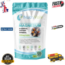 Magnesium 500Mg Muscle Function Reduce Tiredness & Fatigue | Bones 120 Tablets 0.09 per thousand milligrams