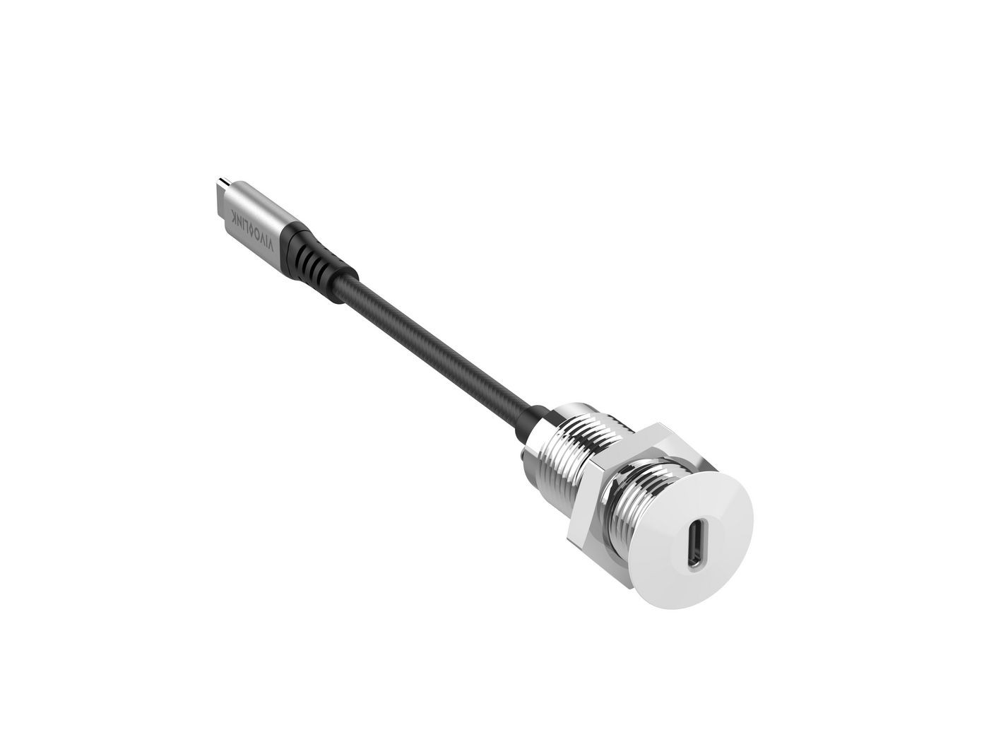 Vivolink PROUSBCMF0.3SOCKET-W USB-C Desk socket with 0.3m
