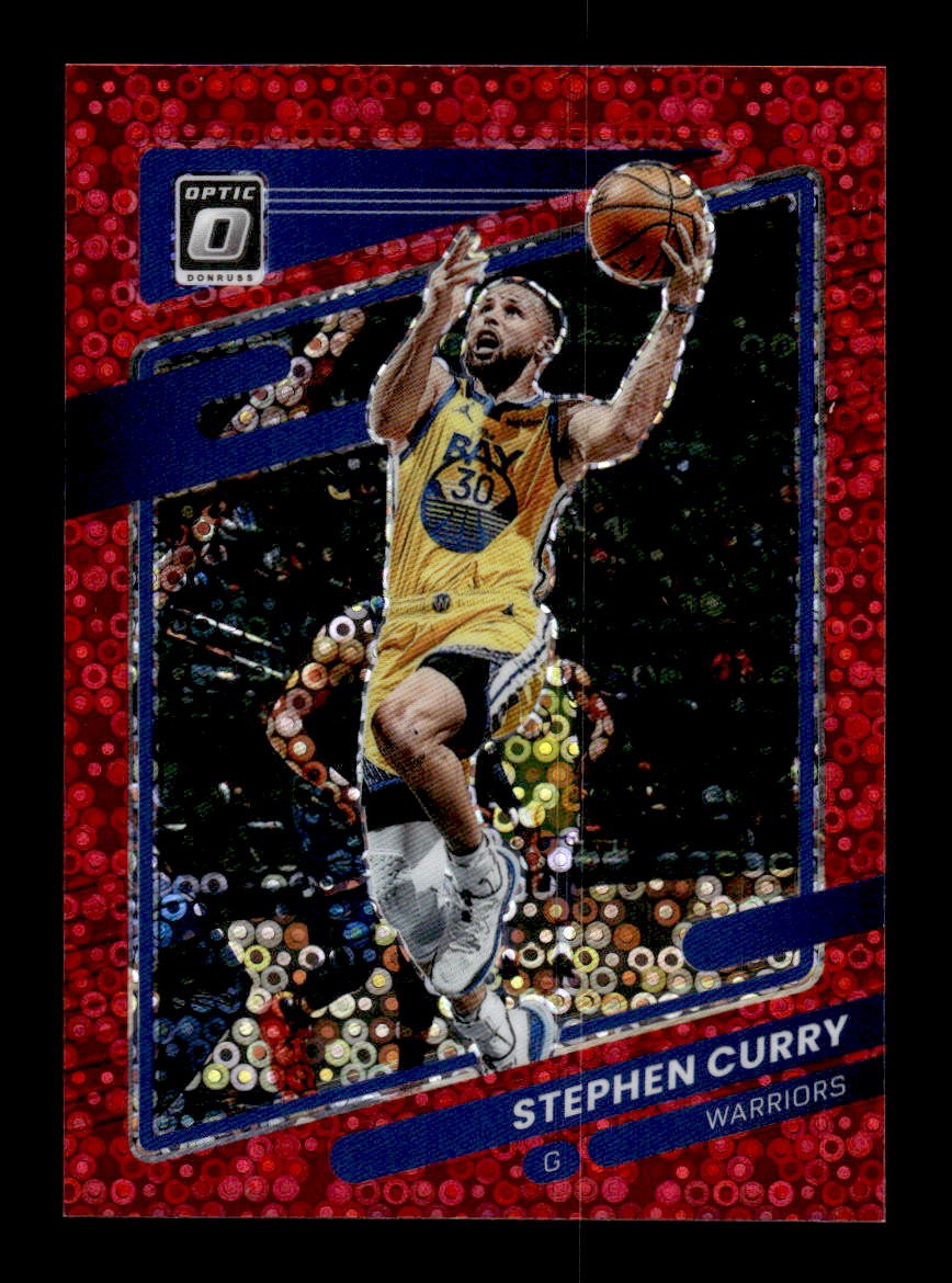 Stephen Curry 2021-22 Donruss Optic #128 Fast Break Red #/85