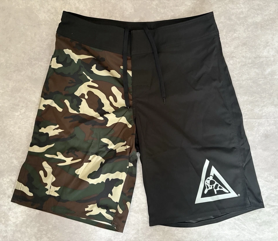 Pantalones Cortos de Lucha Gracie Jiu Jitsu Orgullo Para Hombres 36 Camuflados Negros Muay Thai MMA Boxeo UFC Foto 2 de 4
