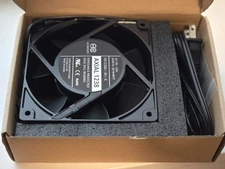 Axial Metal Cooling Muffin Fan 120 V AC 110 CFM Ball Bearing HS1238A-X New