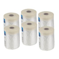 Maler Abdeckfolie Mit Krepp Folie Mit Malerkrepp Auf Rolle (6X 33M)
