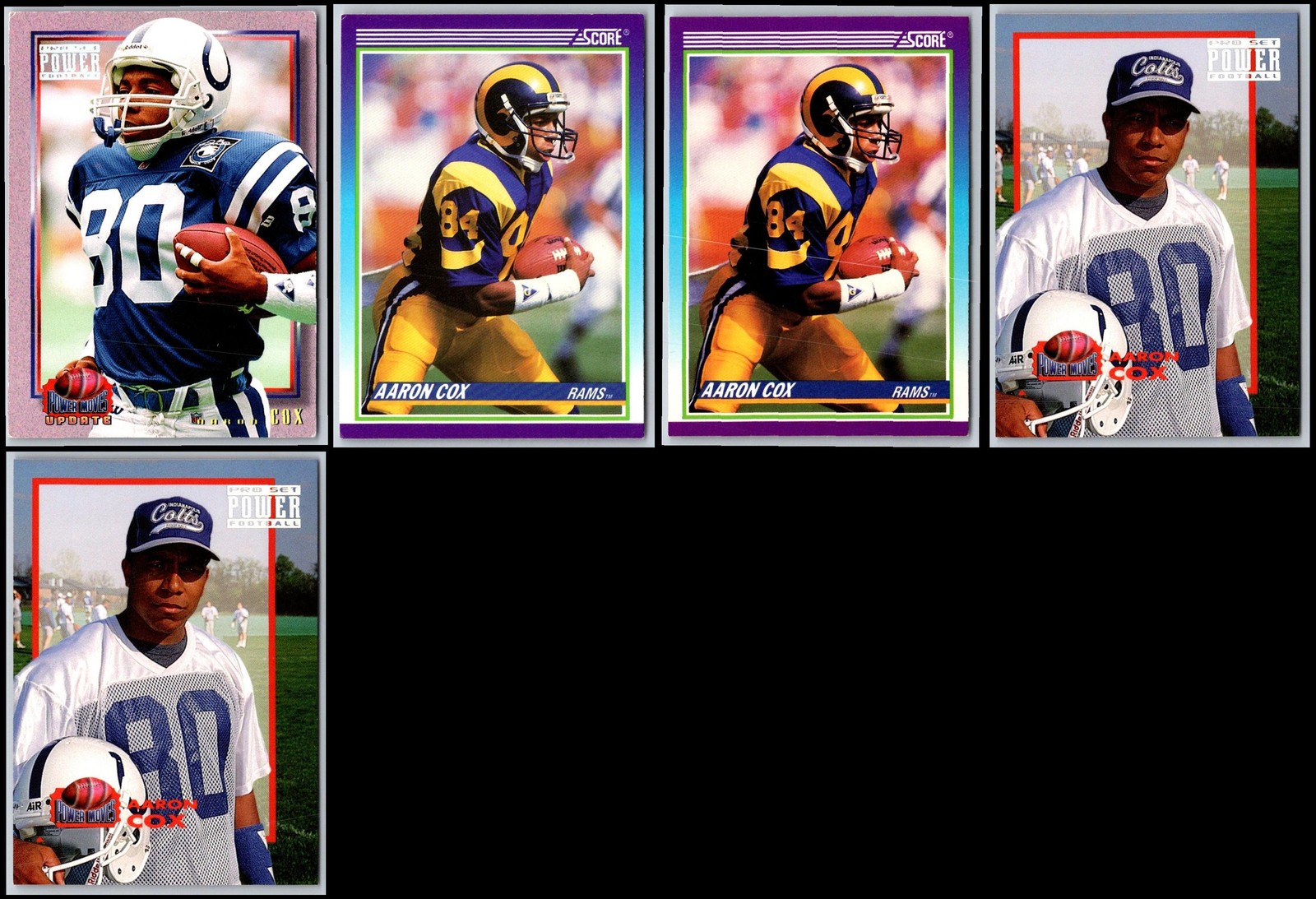 Aaron Cox (5) Card Lot - GOING, GOING… ALMOST GONE! DON’T WAIT!