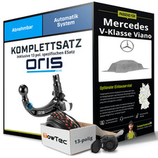 Für MERCEDES V-Klasse Viano W639 Anhängerkupplung abnehmbar +eSatz 13pol 04- ABE