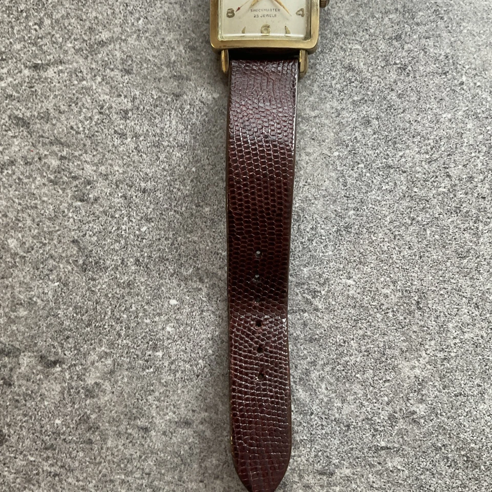 Vintage Lord Elgin 23 Jewel Watch 27mm Square 14k Gold Filled Case Runs Well A1 - Image 4 of 4