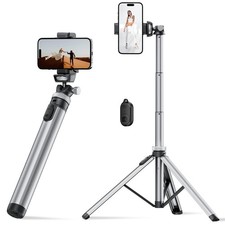 Metal 67" iPhone Tripod Stand with Remote  Lightweight Camera Stand, Sturdy ...