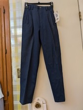 NWT vintage liz claiborne Petite 2 Blue Twill Pants