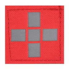 Rot Kreuz Patch 5x5 cm – Erste Hilfe Notfall Kennzeichnung für Rucksack Tasche