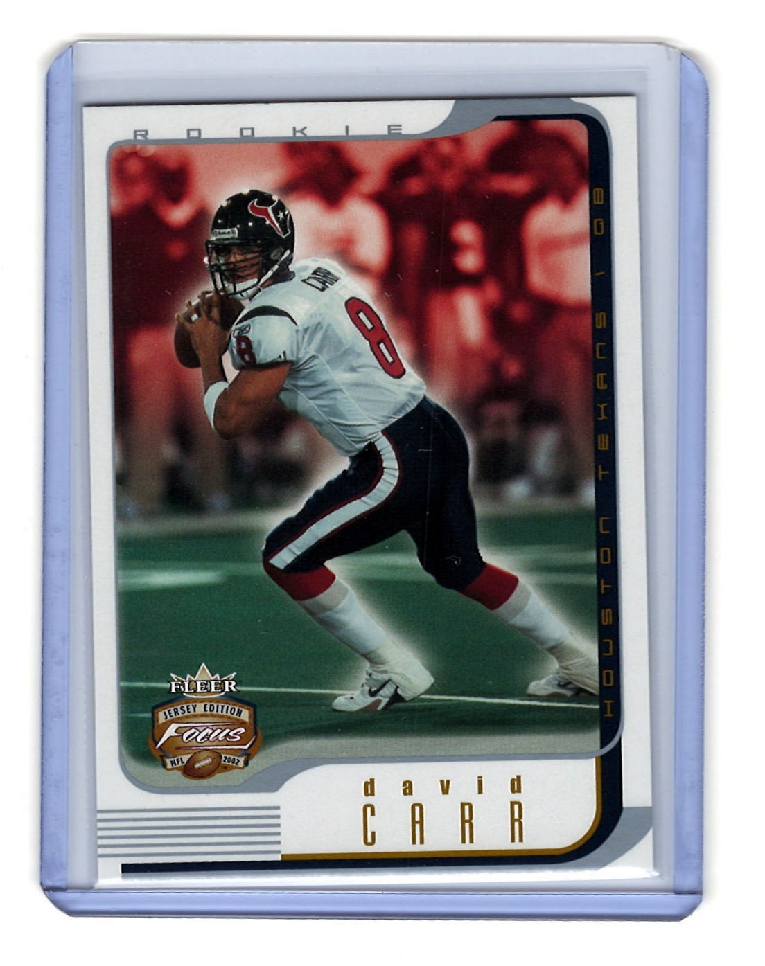 David Carr Fleer Focus (JE) #142 Century Jersey Numbers