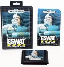 ESWAT: City Under Siege - Vintage Game Sega Genesis, 1990 Complete CIB Tested!