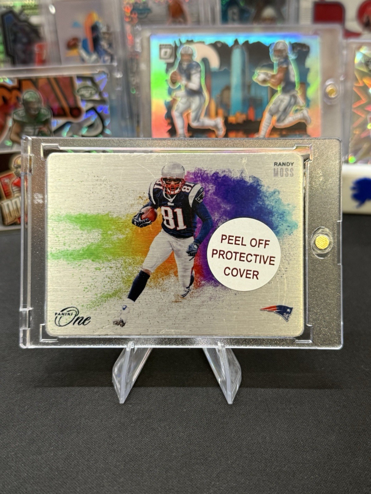 2024 Panini One Football Randy Moss Metal Color Blast SSP