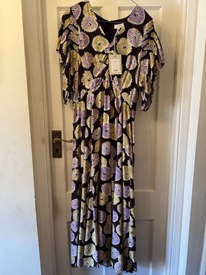 New Jigsaw Dandelion Floral Midi Dress, UK 12 | eBay UK