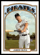 Jared Oliva RC 2021 Topps Heritage #644 Pittsburgh Pirates 30078 Baseball Card