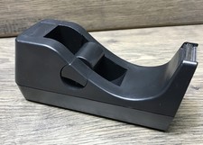 DESKTOP TAPE DISPENSER STANDARD 1 EASY FILL CORE BLACK, WEIGHTED, NON-SKID BASE