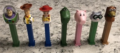 Pez Lot of 7 Toy Story Candy Dispensers - Loose, Good Condition, Disney/Pixar