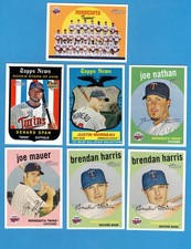 2008 Topps Heritage Minnesota Twins 1-720 Master Team Set SPs Black Backs!