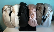 Top Knot Headbands Women Wide Knotted Non-Slip Fashion Cloth Hair Bands Lot of 6