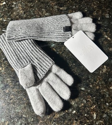 NWT The North Face Cryos Cashmere Glove MTN Culture  Grey  Size M/L  MSRP $165