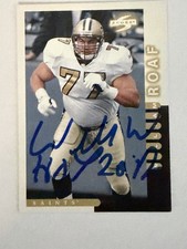 Autographed 1997 Score - Willie Roaf #249. New Orleans Saints Hall Of Fame (HOF)