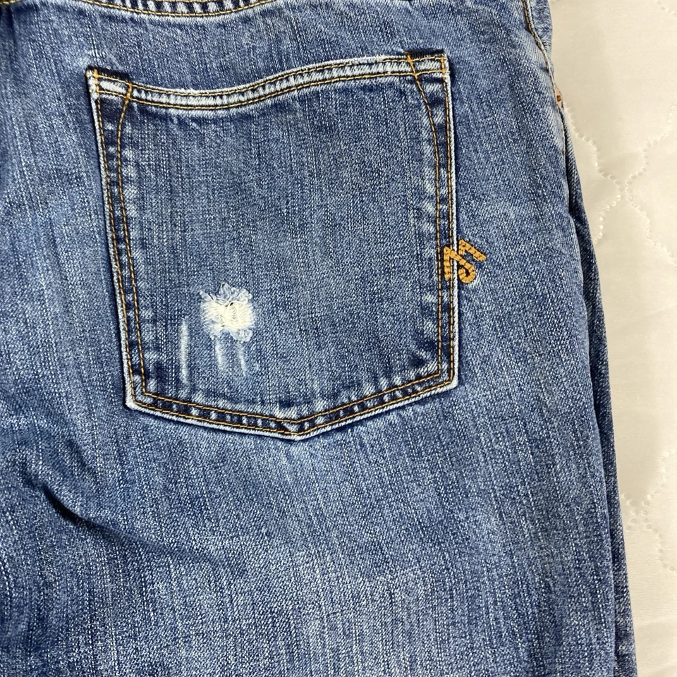 Pantalones de mezclilla ajustados vintage Martin X Osa para hombre 34x34 azul recto 100 % algodón Foto 3 de 4