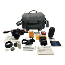 Minolta Maxxum 7000 SLR 35mm Camera w/extras  Vivitar 70-210mm Telephoto Lens