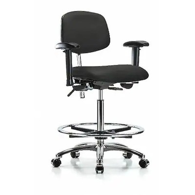Clean Room Chair Ergonomic Chair, Adjustable Arms, 26-1/4'' To 36'' Height,