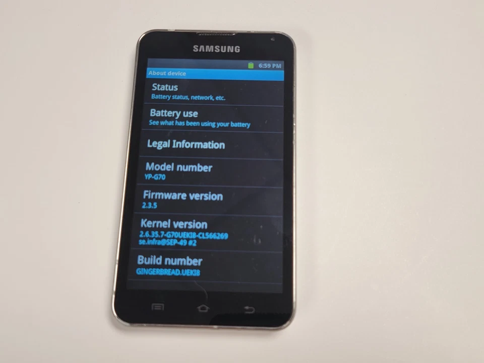 Samsung Galaxy Player S 5.0 (YP-G70) 8 GB - Blanco - Reproductor multimedia digital - N644 Foto 3 de 4