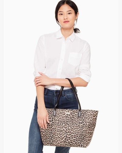 Kate Spade New York Shore Street Leopard Margareta Large Handbag WKRU5355 NWOT - Picture 14 of 16