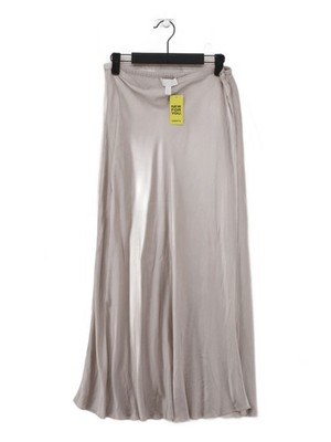 The White Company Damen Maxirock UK 12 hellbraun 100 % Viskose lang Maxi