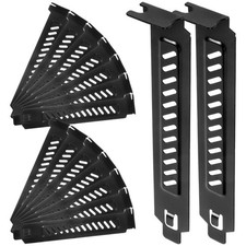 30 Pcs Pci Slot Cover Vented Computer Expansion Blanking Plate Black Slotted