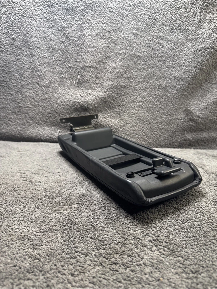 Acura TL CL 1999-2003 consola central tapa reposabrazos cuero deslizante negro OEM Foto 2 de 4