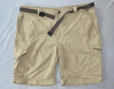 Columbia Men's Silver Ridge Belted Convertible Hiking Pants, Shorts Only. 38.