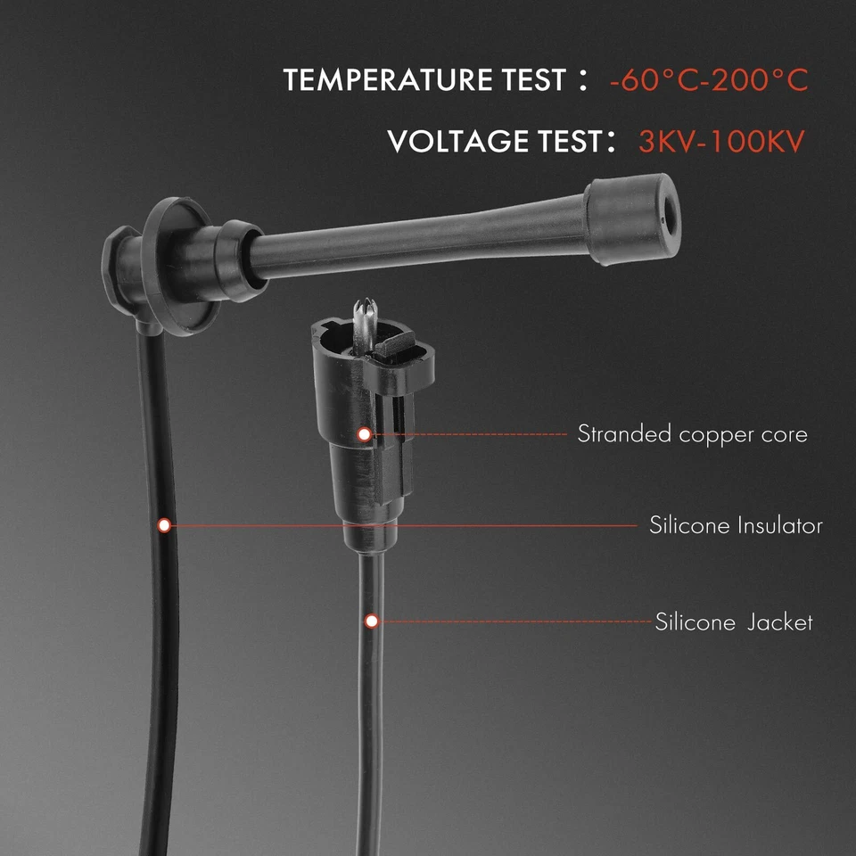 4x Spark Plug Wire Ignition Leads for Toyota Hilux RZN 149 154 169 174 1997-2005 - image 4 of 4