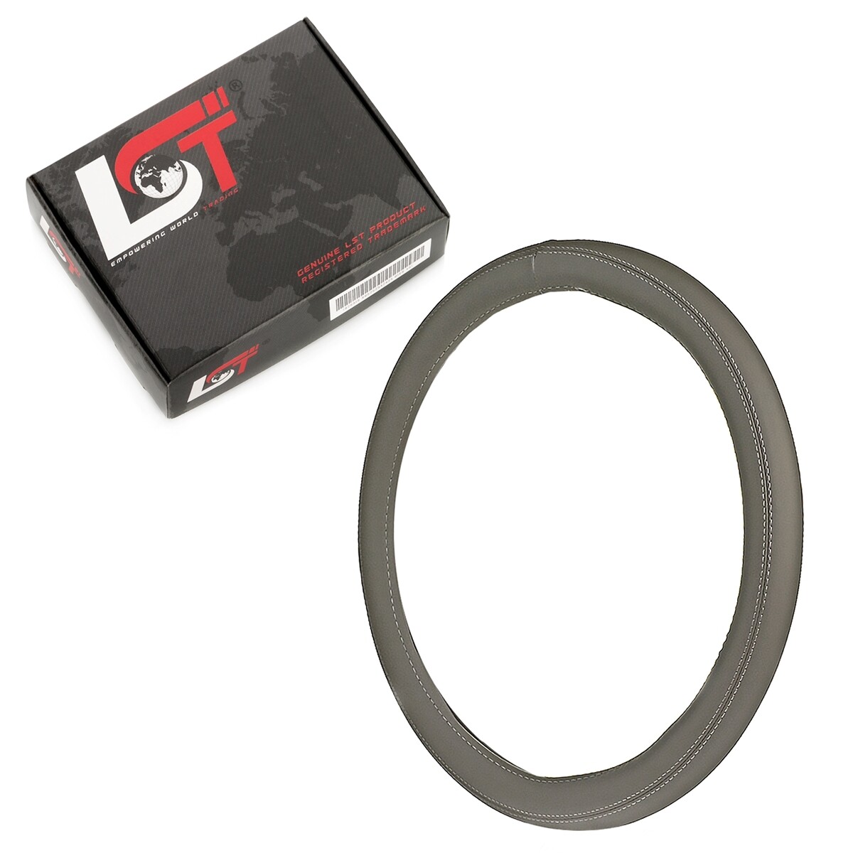 Steering Wheel Cover Ø 38X8.2Cm / 15X3 Inch Gray For LAND ROVER