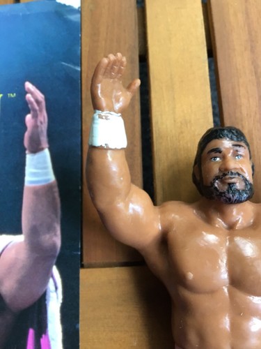 WWF HAKU WRESTLING SUPERSTARS ACTION FIGURE/POSTER LJN 1989 BLACK CARD SERIES 6 - Picture 9 of 14