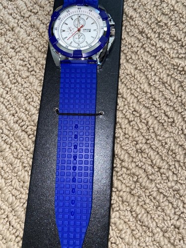 Cruise Club Silicone Watch Blue Sports Needs A New Watch Battery - Bild 3 von 4