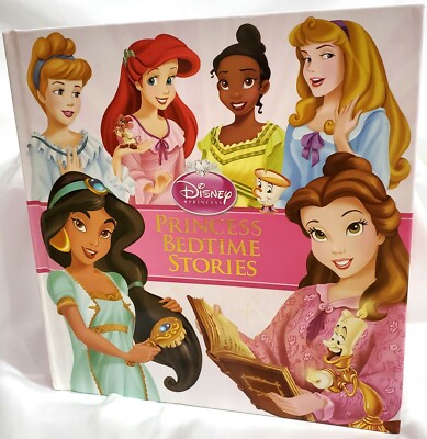 Disney PRINCESS BEDTIME STORIES hardcover Book 300 pages, 19 fairy
