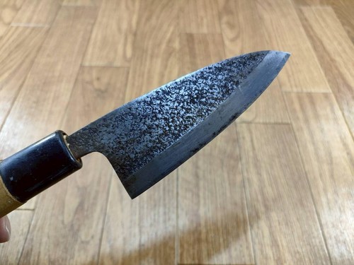 Japanese Chef's Kitchen Knife DEBA Vintage HAND MADE from Japan 106/232mm AA759 - Picture 11 of 17