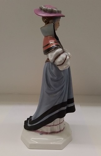 Fraureuth Porzellan figur Modedame 1500 Top 26cm - Bild 4 von 10