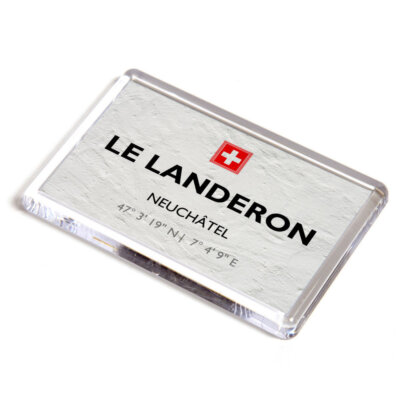 KÜHLSCHRANKMAGNET - Le Landeron - Neuchatel - Schweiz - Lat/Long