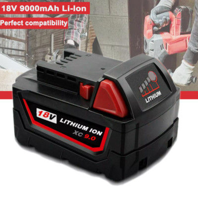 NEU Für Milwaukee M18 Akku M18B9 18V XC 9,0 Ah Li-Ion 48-11-1860 48-11-1852