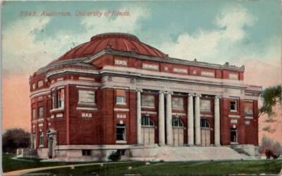 Auditorium, University of Illinois Vintage Postcard Wpc7