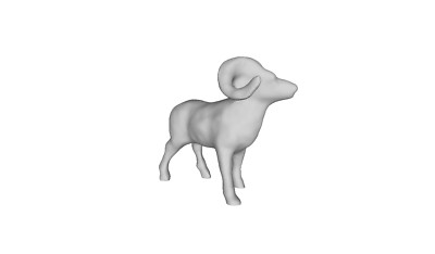 Printle Tier- Bighorn Sheep-Wild Wüste Schaf Figur für Dioramen Zug Sets