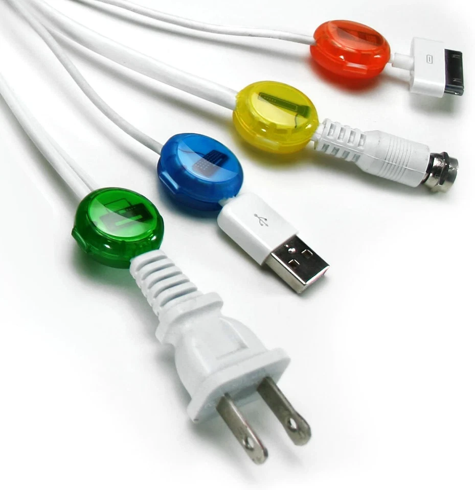 Dotz Colored Cord Identifiers Computer Office Label Icons DCI202CO NEW Free Ship - Image 4 of 4